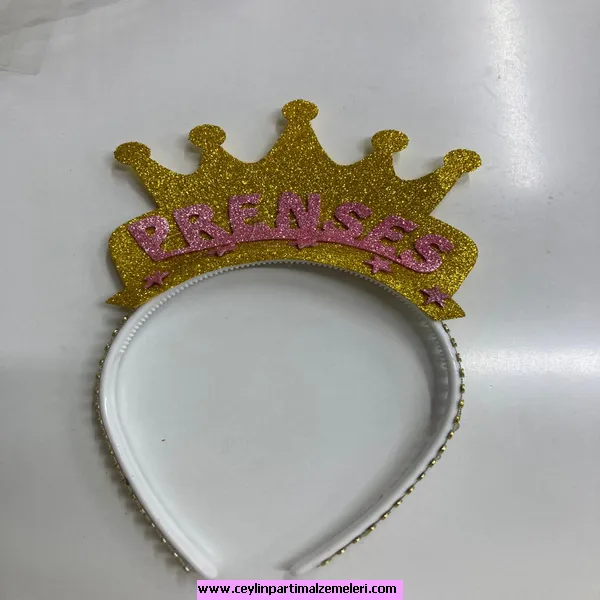 Prenses Temalı Gold Taç